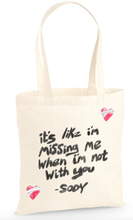 Load image into Gallery viewer, missing me tote bag
