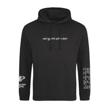 Load image into Gallery viewer, real growth takes time hoodie - black
